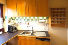 Einbauküche, Fronten Ahorn furniert