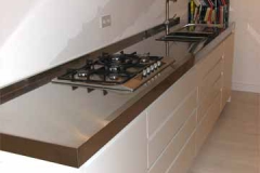 Einbauküche - Arbeitsplatte Edelstahl