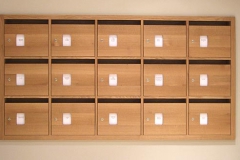 Briefkastenanlage - Eiche Vollholz