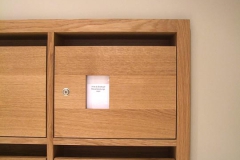 Briefkastenanlage - Eiche Vollholz