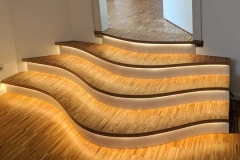 Treppe mit LED-Beleuchtung
