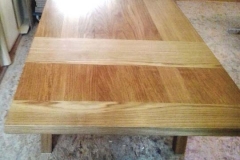 Massivholztisch mit Ansteckplatten - Eiche massiv