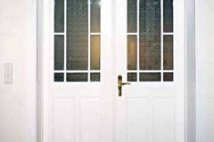 Rahmentür - Kiefer, weiß lackiert