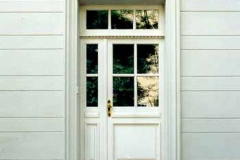 Hauseingangstür - weiß lackiert