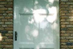 Hauseingangstür - weiß lackiert