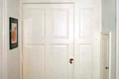 Wohnungseingangstür - Kiefer, weiß lackiert