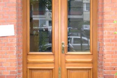 Eingangstür, zweiflügelig - Kiefernholz