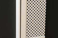 Klassik-Variante 7, schmaler Seitenrahmen, Diagonal-Geflecht, Sockelrahmen