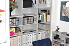 Aktenregale - MDF hellgrau lackiert