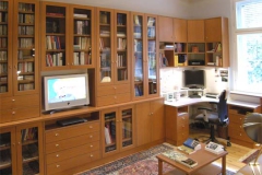 Bücherregal, PC-Arbeitsplatz - Kirschbaum