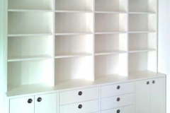 Regal - Eschenholz, weiß lackiert