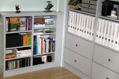 Aktenregale - MDF hellgrau lackiert